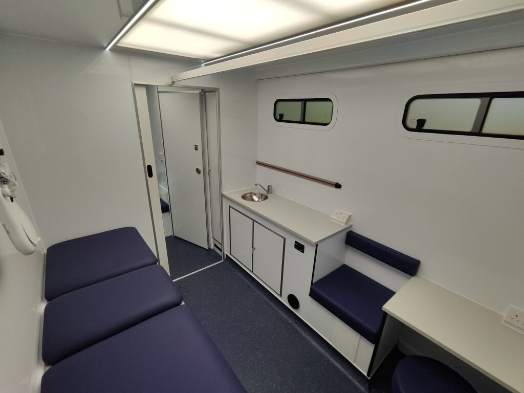 Mobile clinic interior